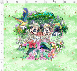 PREORDER - Animal Kingdom Safari - Panel - Mice - Green - ADULT