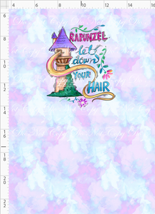 PREORDER R135 - Golden Princess Doodles - Panel - Let Down Hair - CHILD