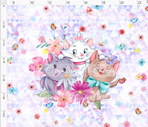 PREORDER R135 - Festival of Flowers - Cats - Panel - ADULT