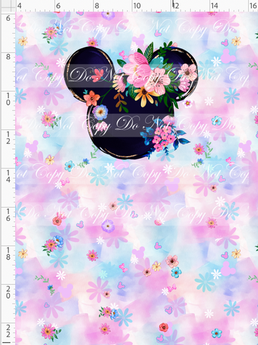 PREORDER R135 - Festival of Flowers - Mouse Head - Panel - CHILD