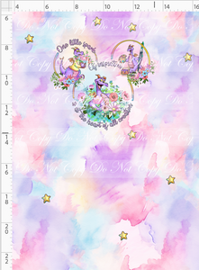 PREORDER R135 - Floral Figgy - Panel - Pink Purple - CHILD