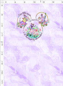 PREORDER R135 - Floral Figgy - Panel - Purple - CHILD