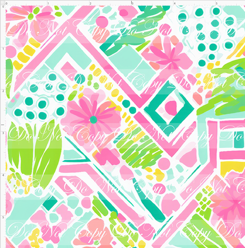 PREORDER - Preppy 2024 - Pink Green Geo - SMALL SCALE