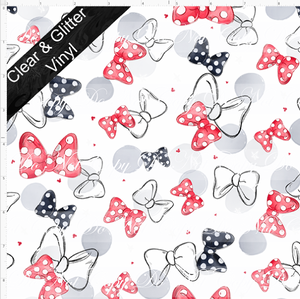 PREORDER - Mouse Park Day - Bows - SMALL SCALE - CLEAR & GLITTER VINYL