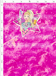 PREORDER R135 - Vintage Glam - Panel - Pink - Girl with Drinks - CHILD
