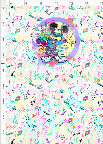 PREORDER R135 - Artistic 80s - Panel - Light Pastel - Boy Mouse - CHILD