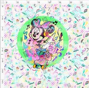 PREORDER R135 - Artistic 80s - Panel - Light Pastel - Girl Mouse - ADULT
