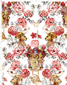 PREORDER R135 - HP Damask - Red House - SMALL SCALE