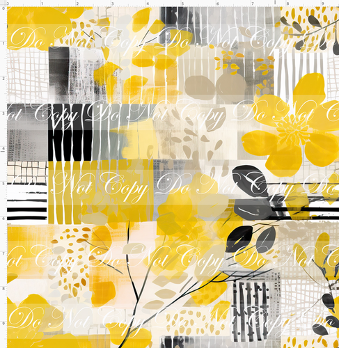 PREORDER - Bold Florals - Wildflowers - Yellow & Black - REGULAR SCALE