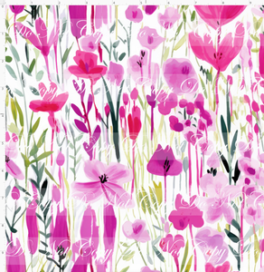 PREORDER - Bold Florals - Wildflowers - Pink & Greens - REGULAR SCALE