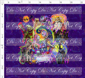 PREORDER - Artistic Skellington - Panel - Purple - Everyone - ADULT