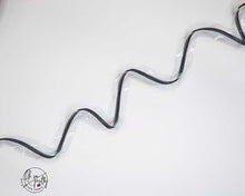 RETAIL Zipper Tape - Clear Tape with Black Iridescent coils