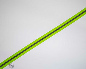 RETAIL Zipper Tape - Lime Tape with Gunmetal coils