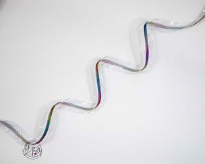 RETAIL Zipper Tape - Clear Tape with Rainbow coils