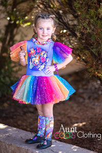 PREORDER - Rainbow Heelers - Panel - Lilac - CHILD