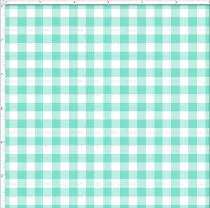 CATALOG PREORDER R31 - Strawberry Kids  - Small Teal Gingham