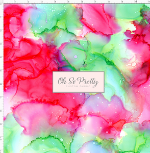 PREORDER - Countless Coordinates  - Alcohol Inks - Pink and Green