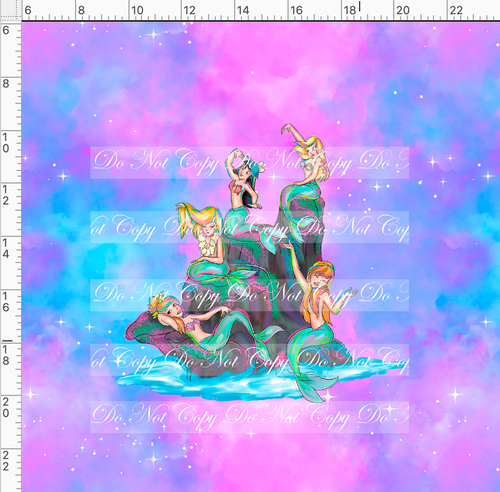CATALOG - PREORDER R61 - Pixie Dust - Mermaids - Colorful - Panel - CHILD