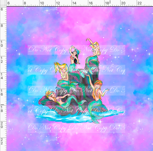CATALOG - PREORDER R61 - Pixie Dust - Mermaids - Colorful - Panel - CHILD
