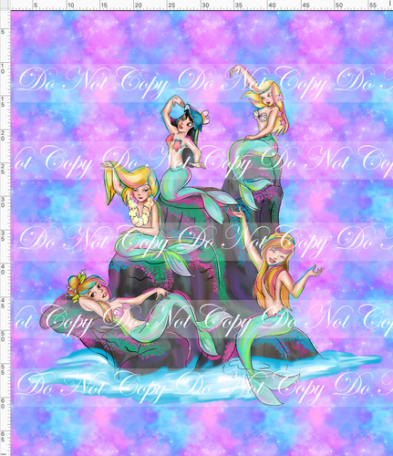 CATALOG - PREORDER R61 - Pixie Dust - Mermaids - Adult Blanket Topper - Colorful