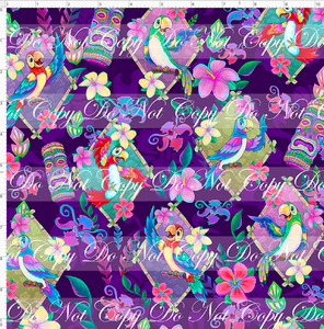 Retail - Tiki Room - Birds in Frames - Purple - REGULAR SCALE