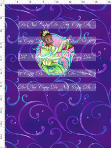 CATALOG - PREORDER - Holiday Princess Cheer - Frog Princess - Panel - Purple - CHILD