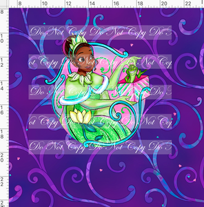CATALOG - PREORDER - Holiday Princess Cheer - Frog Princess - Panel - Purple - ADULT
