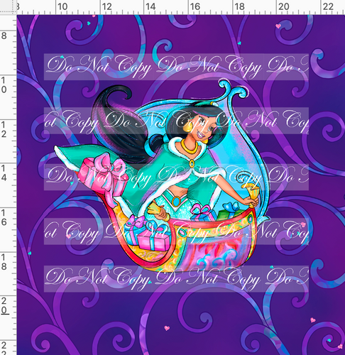 CATALOG - PREORDER - Holiday Princess Cheer - Arabian Princess - Panel - Purple - ADULT