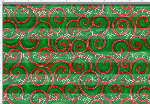 Retail - Christmas NBC - Swirls - Red & Green
