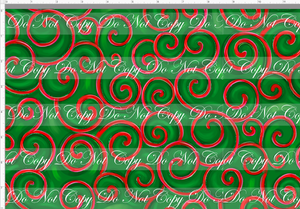 Retail - Christmas NBC - Swirls - Red & Green