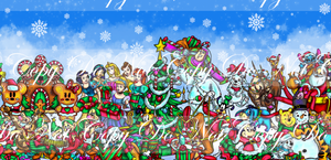 CATALOG - PREORDER R74 - Christmas Character Party - Double Border