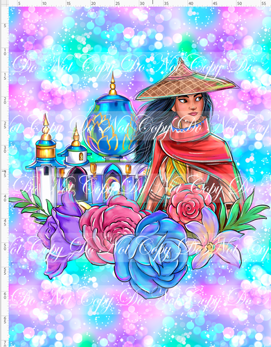 CATALOG - PREORDER R85 - Princess Castles - Adult Blanket Topper - Dragon Princess