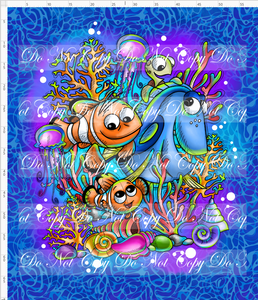 CATALOG - PREORDER R87 - Clown Fish - Adult Blanket Topper - No Words