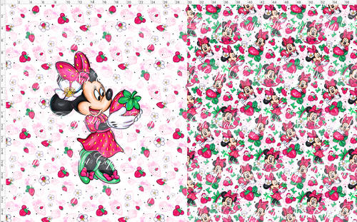 Retail - Minnie Strawberry - Toddler Blanket Topper - Full Body