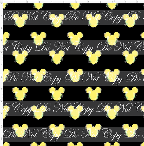 Retail - Mouse Heads - 1 inch - Black and Yellow