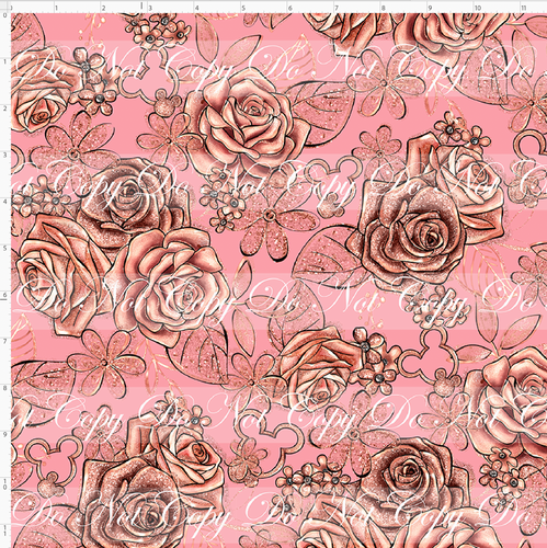 PREORDER - Rose Gold Mouse - Floral - Pink - REGULAR SCALE