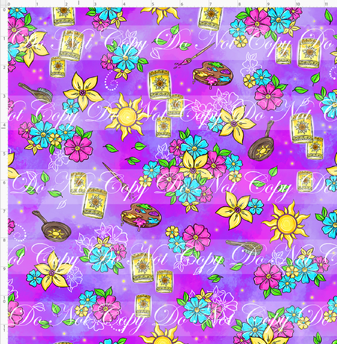 Retail - Sundrop Flower - Coordinate - Purple - REGULAR SCALE