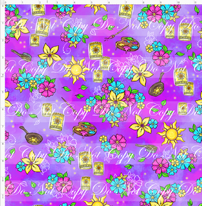 Retail - Sundrop Flower - Coordinate - Purple - REGULAR SCALE