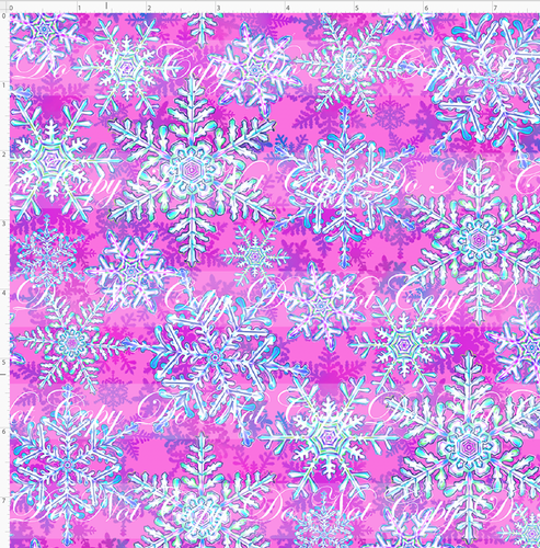 Retail - Enchanted Forest - Snowflakes - Pink