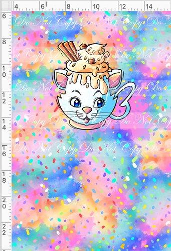 CATALOG - PREORDER - Hot Cocoa - Panel - Colorful - Cat Cup - CHILD