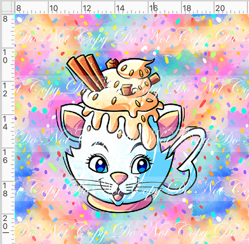 CATALOG - PREORDER - Hot Cocoa - Panel - Colorful - Cat Cup - ADULT