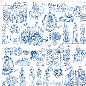 PREORDER - Haunted Toile - Main - Blue - REGULAR SCALE