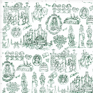 CATALOG - PREORDER R95 - Haunted Toile - Main - Green - SMALL SCALE