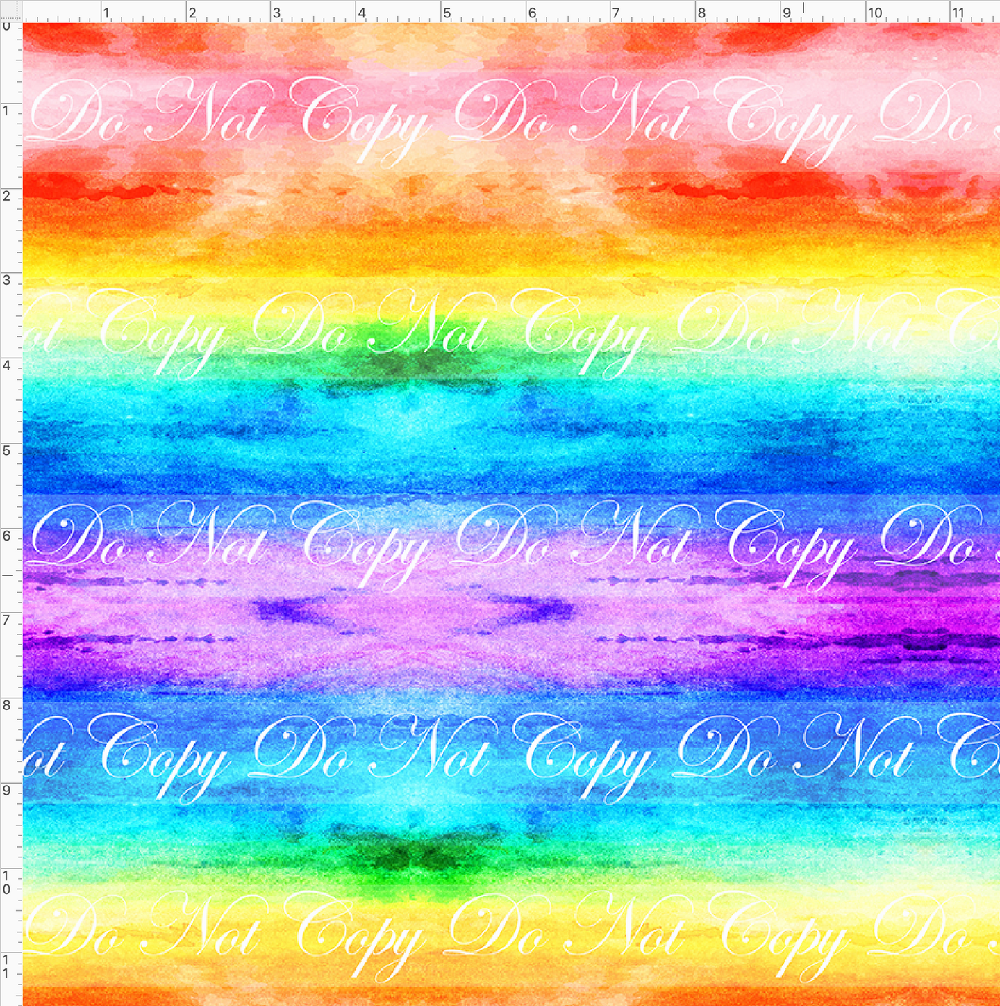 PREORDER - Countless Coordinates  - Watercolor Stripes - Rainbow Fade