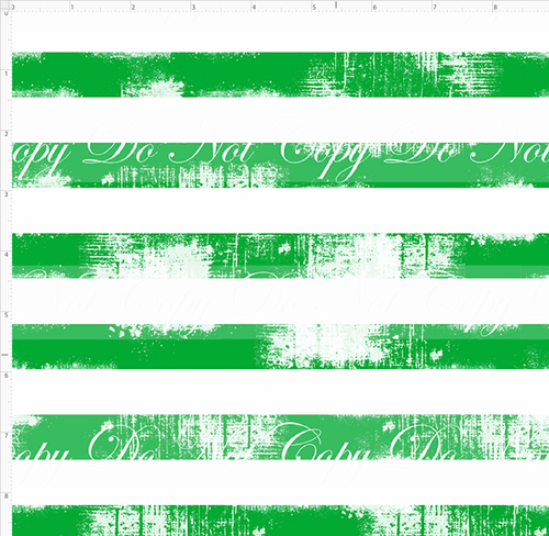 PREORDER - Countless Coordinates  - Grunge Stripes - Horizontal - White Green