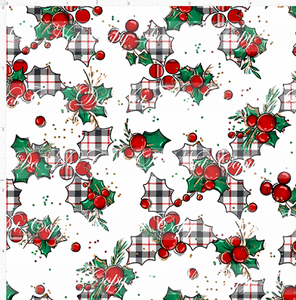 CATALOG - PREORDER - Christmas Mouse Classic - Holly - White Large Plaid - MINI SCALE