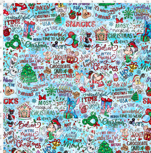 CATALOG - PREORDER - Christmas Mouse Favorite Doodles - Main - Blue - SMALL SCALE