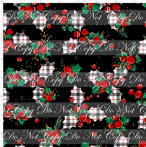 Retail - Christmas Mouse Classic - Holly - Black Plaid - MINI SCALE