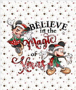 CATALOG - PREORDER - Christmas Classic Mouse - Adult Blanket Topper - Magic