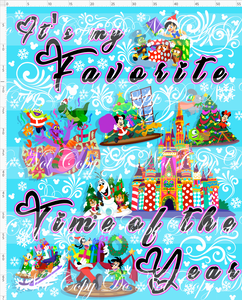 CATALOG - PREORDER - My Favorite Time of the Year - Adult Blanket Topper - Blue